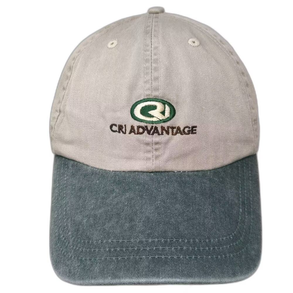 Fahrenheit Baseball Cap Beige Green CRI Advantage One Size Adjustable Strap Hat